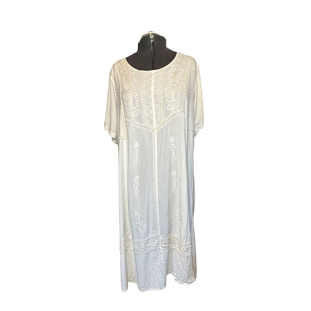 Holy Clothing Cream Formal Length Dress 4x
